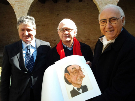 Il Sindaco di Tolentino Pezzanesi con Marconi e Baudo Il Sindaco di Tolentino Pezzanesi con Marconi e Baudo